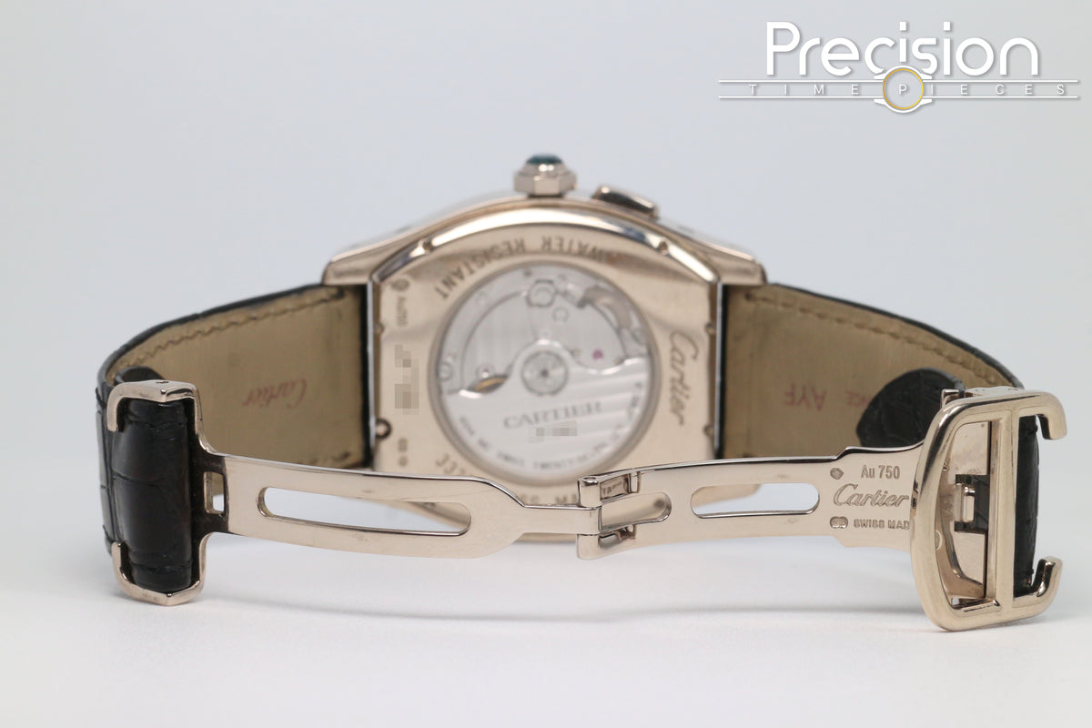Cartier Tortue Multi Time Zone Ref: 3327 18K White Gold 45mm