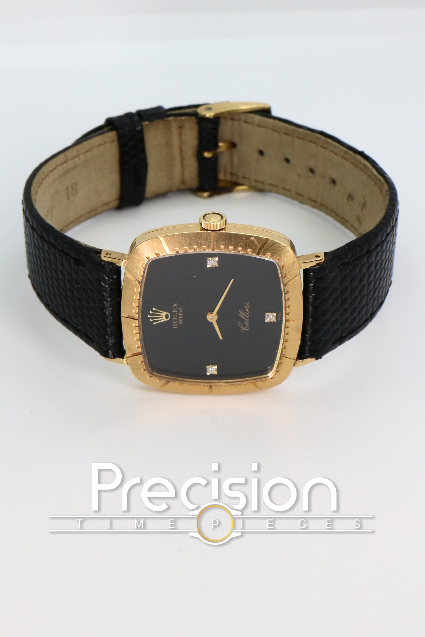 Rolex Cellini Ref: 4084 🔥Rare Onxy Diamond Dial🔥30mm Yellow Gold