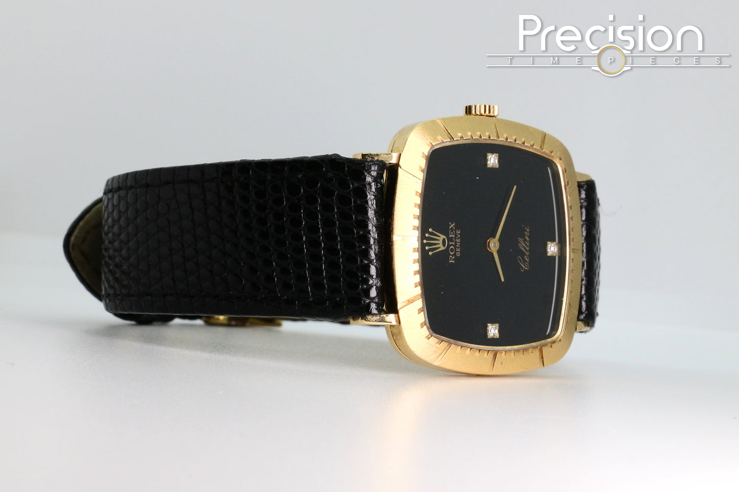 Rolex Cellini Ref: 4084 🔥Rare Onxy Diamond Dial🔥30mm Yellow Gold