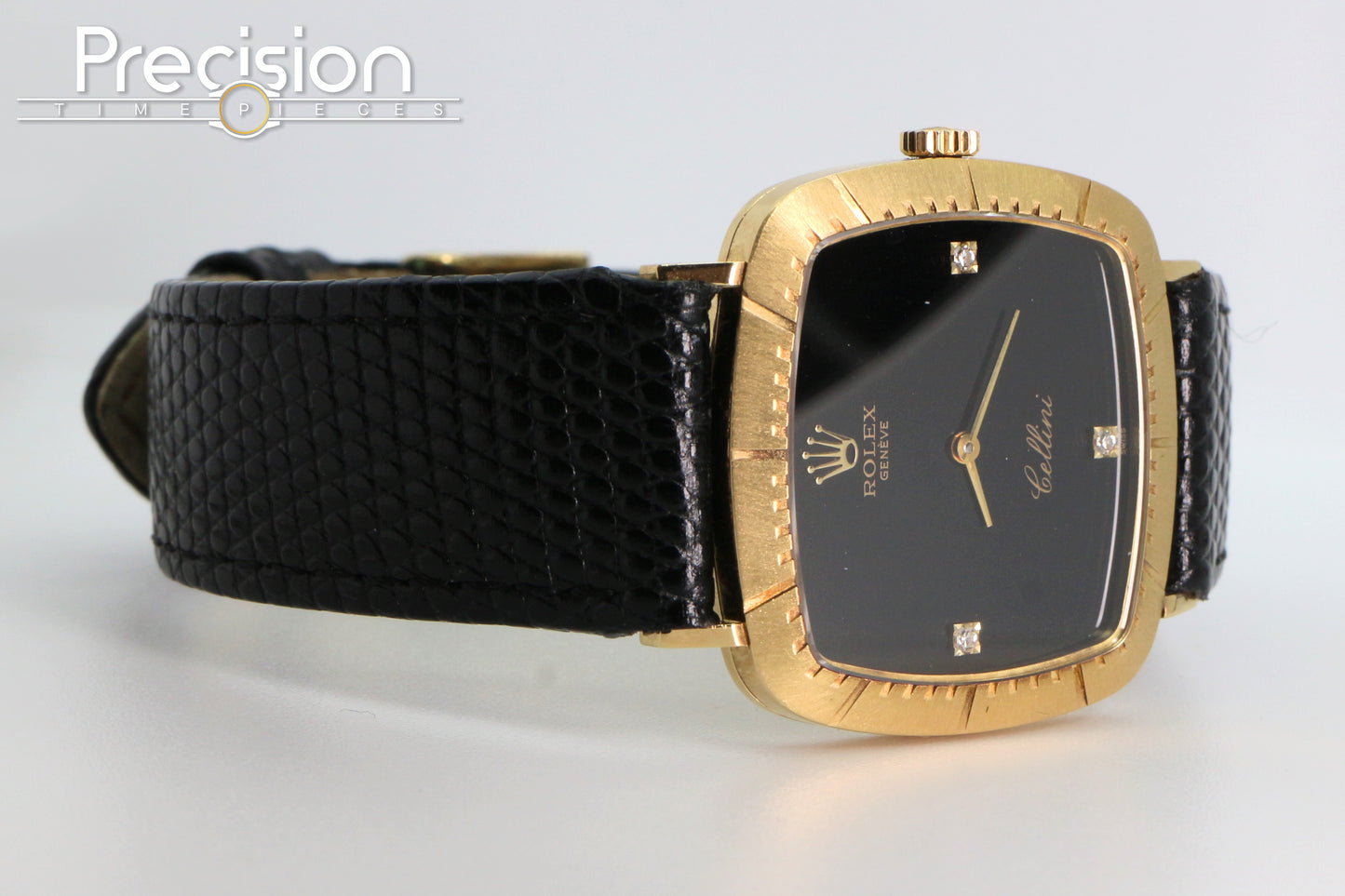Rolex Cellini Ref: 4084 🔥Rare Onxy Diamond Dial🔥30mm Yellow Gold