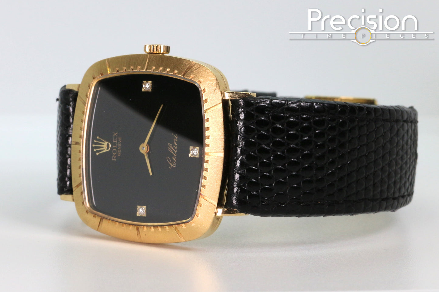 Rolex Cellini Ref: 4084 🔥Rare Onxy Diamond Dial🔥30mm Yellow Gold