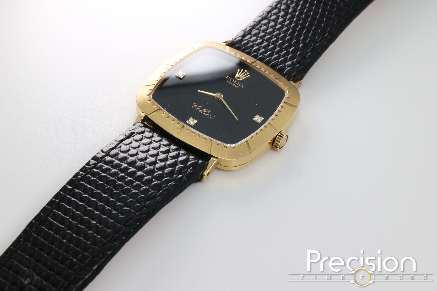 Rolex Cellini Ref: 4084 🔥Rare Onxy Diamond Dial🔥30mm Yellow Gold