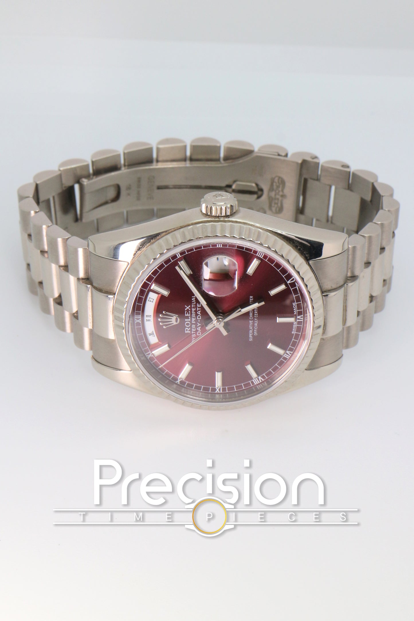 Rolex Day-Date Ref: 118239 🔥Rare🔥Cherry Red Dial ŵ Papers + RSC Service Card
