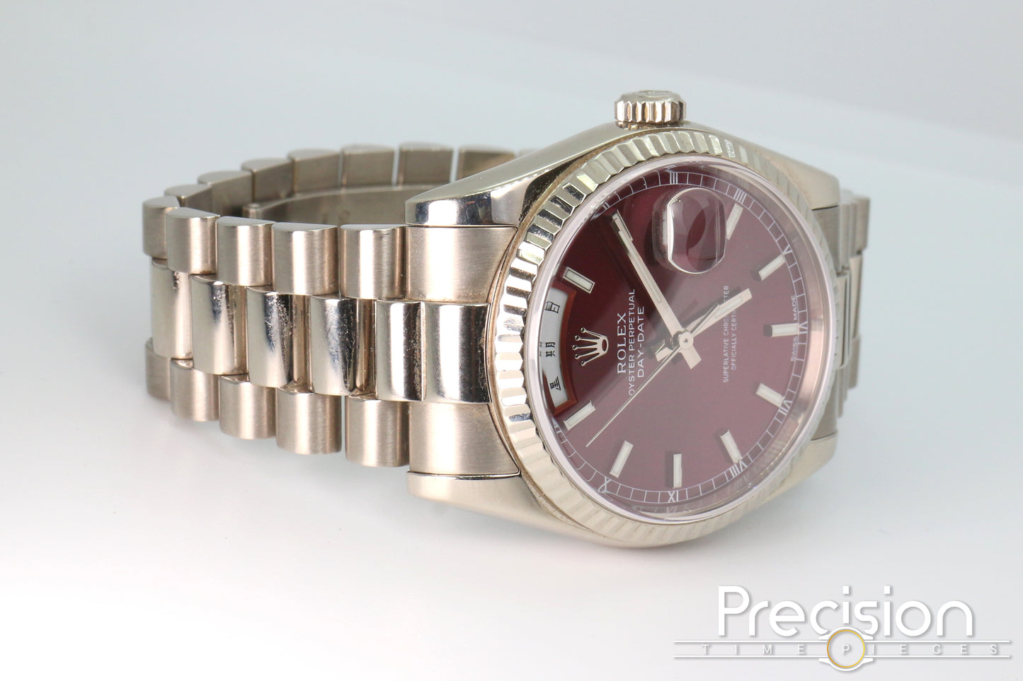 Rolex Day-Date Ref: 118239 🔥Rare🔥Cherry Red Dial ŵ Papers + RSC Service Card