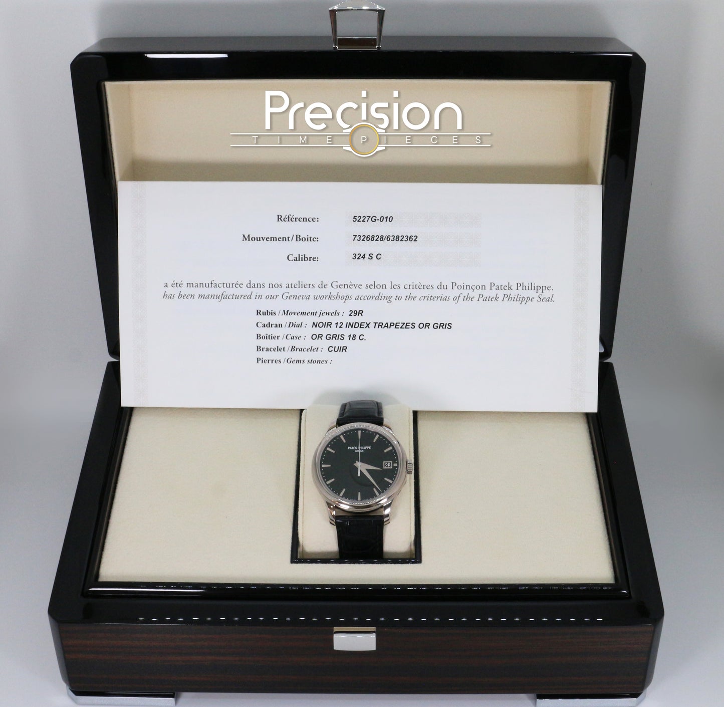 Patek Philippe Calatrava Ref: 5227G-010 39mm Auto 18K White Gold