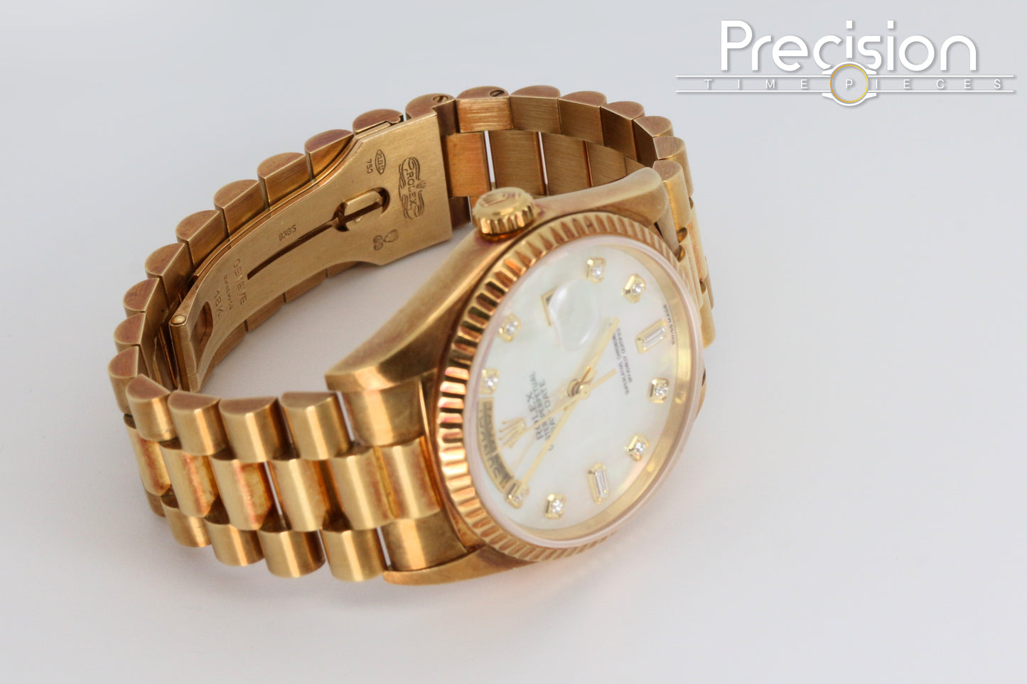 Rolex Day-Date 36 Ref: 18238 MOP Diamond Hour-Markers Untouched Case