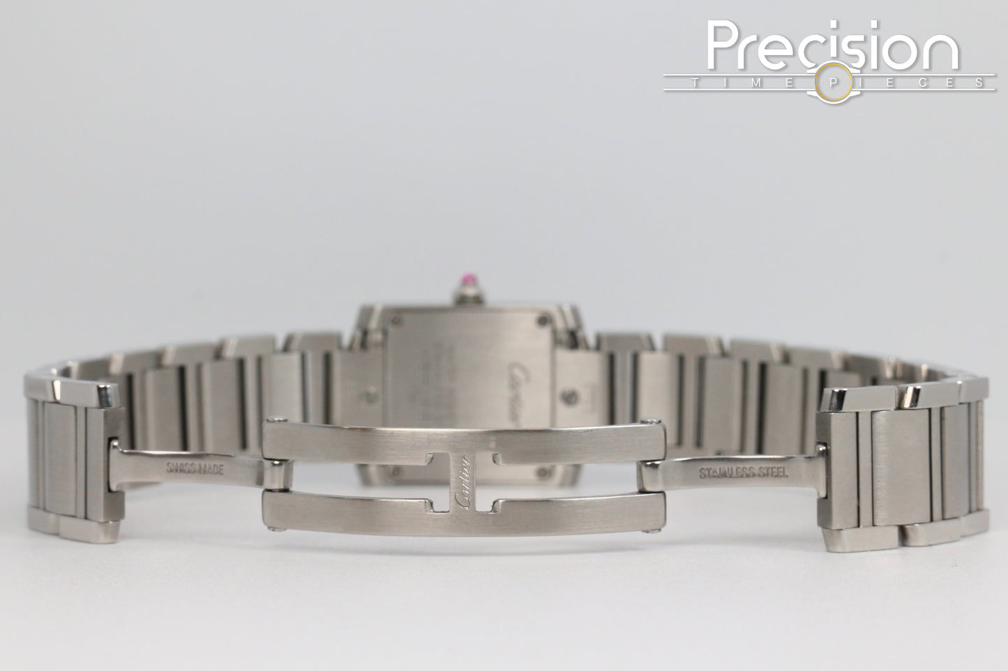 Cartier Tank Francaise Ref: 2384 🔥 Very Rare Raspberry Pink Dial 20mm Quartz