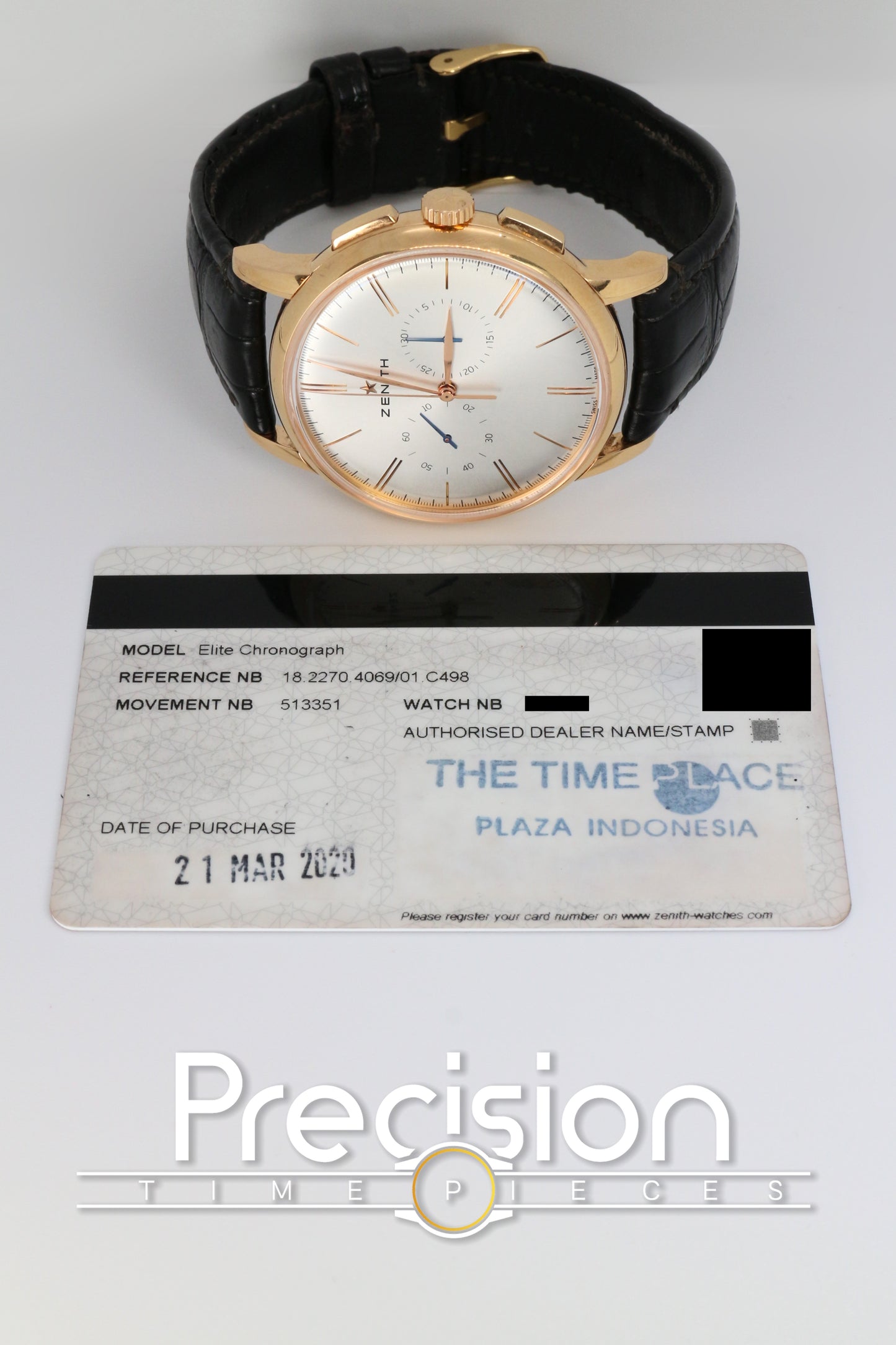 Zenith Master Chronograph Classic Ref: 18.2270.4069/01.C498 18K Rose Gold