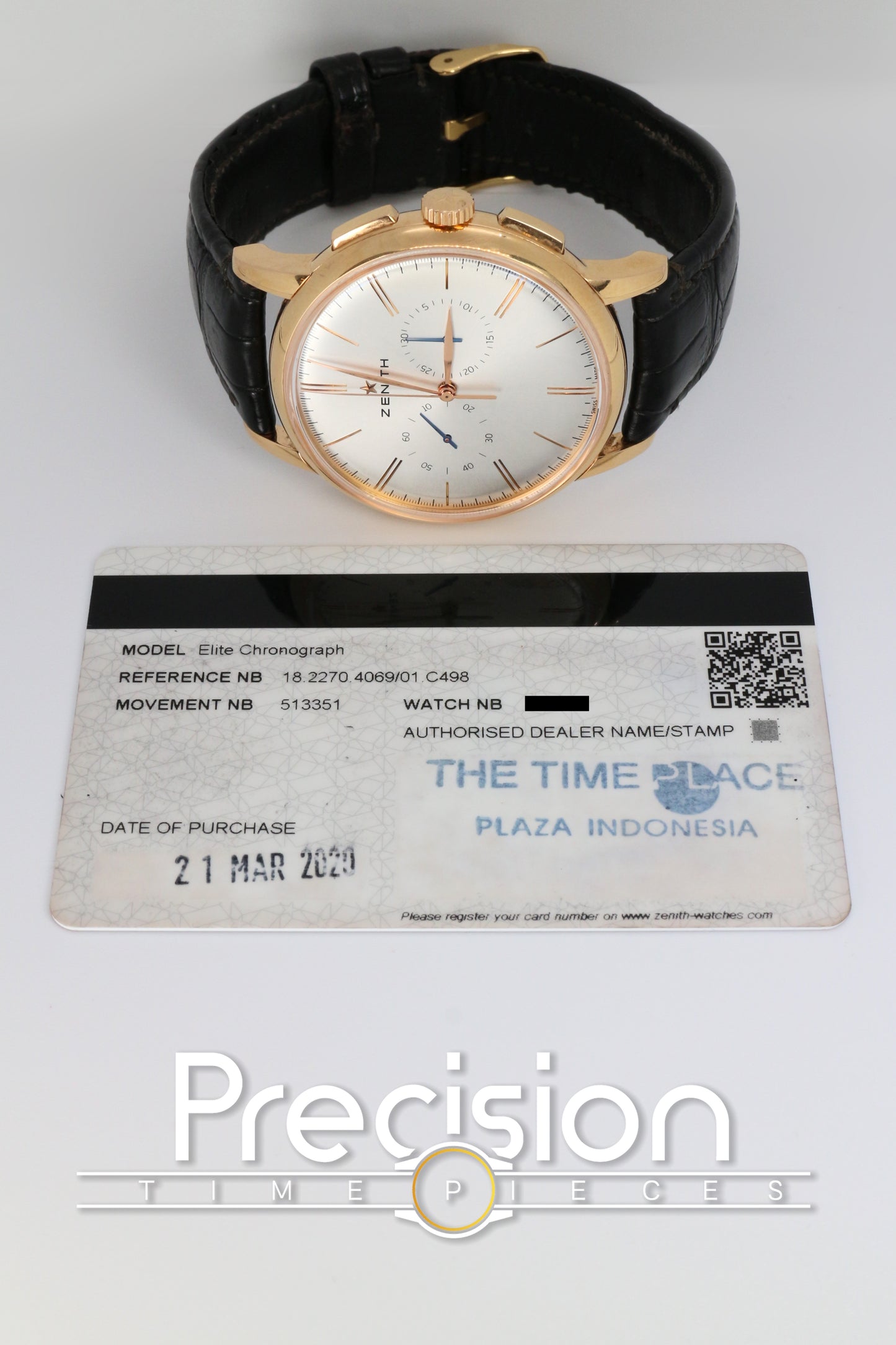 Zenith Master Chronograph Classic Ref: 18.2270.4069/01.C498 18K Rose Gold
