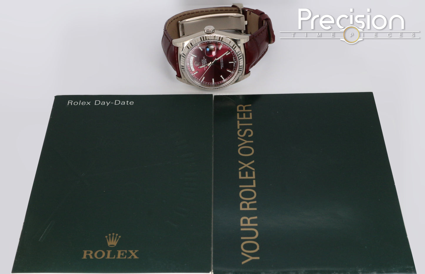 Rolex Day-Date 36 Ref: 118139 🔥Rare Cherry Dial 🔥18K White Gold 36mm