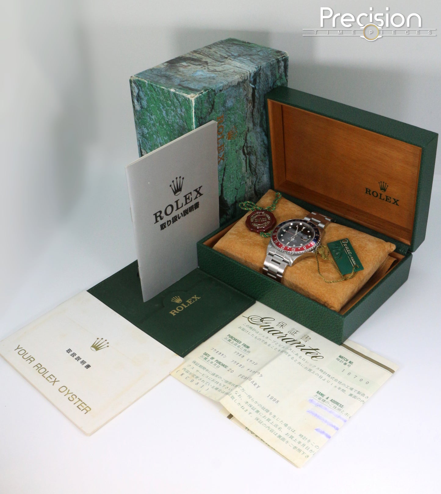 Rolex GMT-Master Ref: 16700 Date Quickset 40mm Full Set