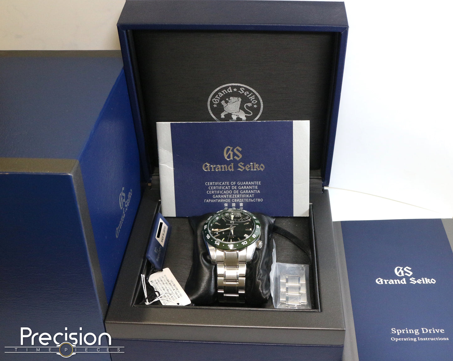 Grand Seiko GMT Spring Drive SBGE257 40.5mm Automatic Full Set