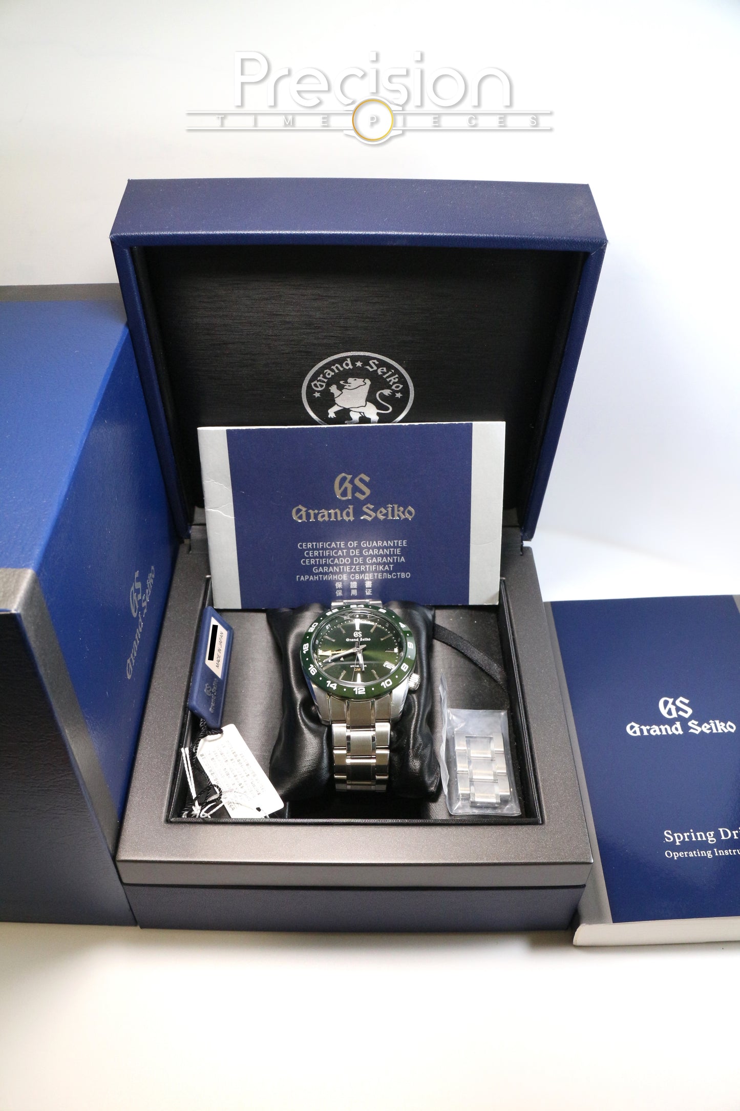 Grand Seiko GMT Spring Drive SBGE257 40.5mm Automatic Full Set