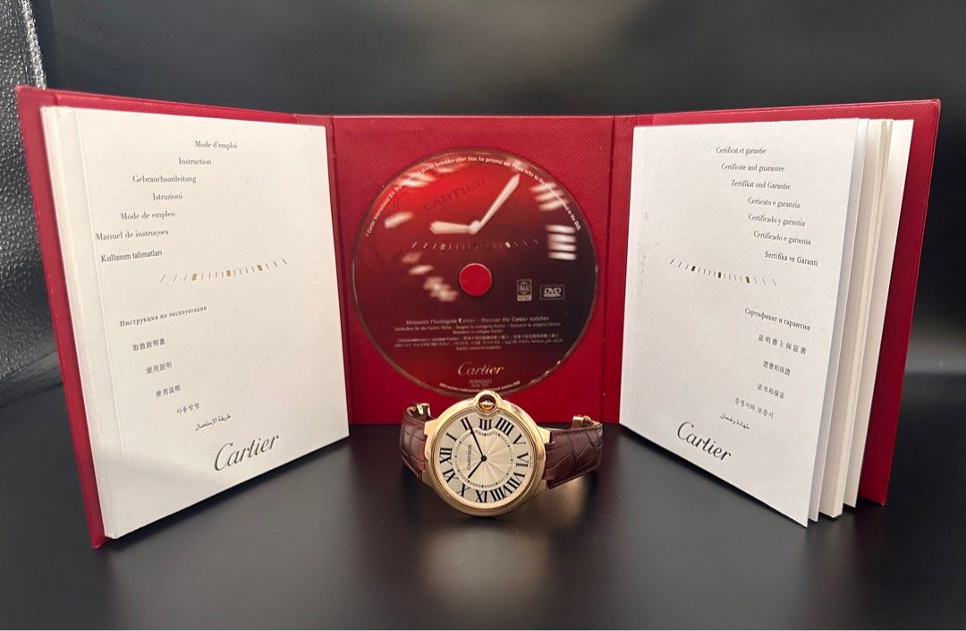 Cartier 3376 18K Rose Gold Ballon Bleu Manual wind