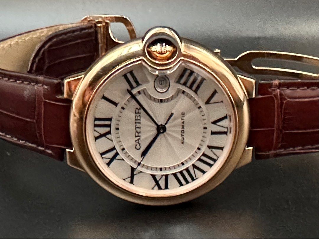 Cartier Ballon Bleu De Silver 42mm 18K Rose Gold