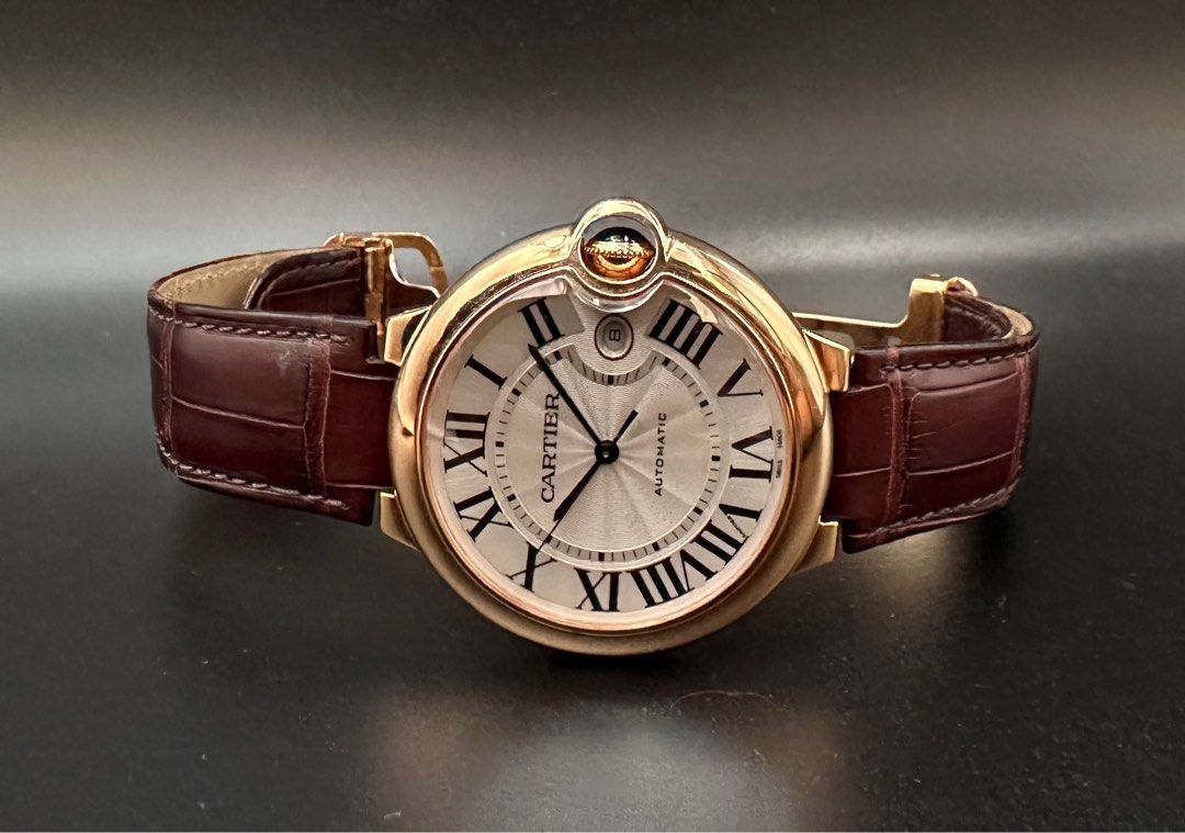 Cartier Ballon Bleu De Silver 42mm 18K Rose Gold