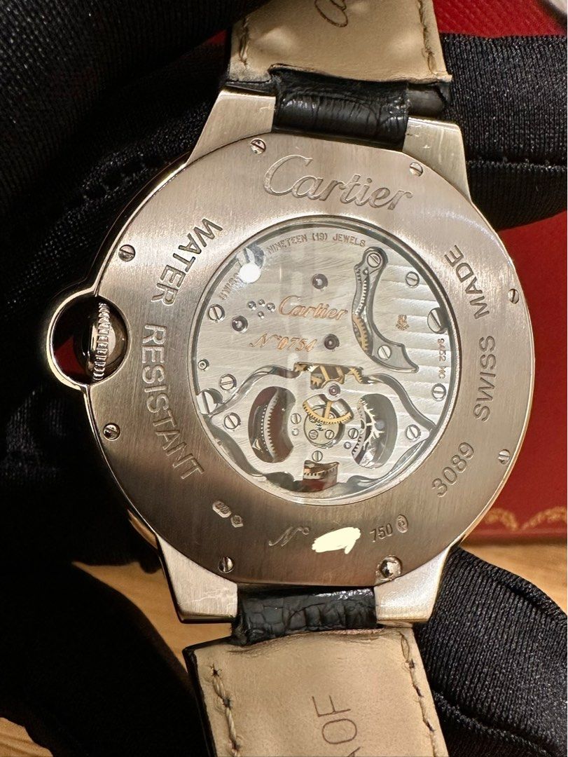 Cartier Ballon Bleu Flying Tourbillion 18K White Gold 46mm Ref: W6920021