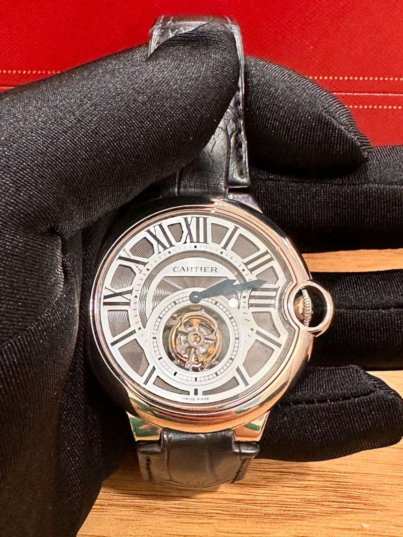 Cartier Ballon Bleu Flying Tourbillion 18K White Gold 46mm Ref: W6920021
