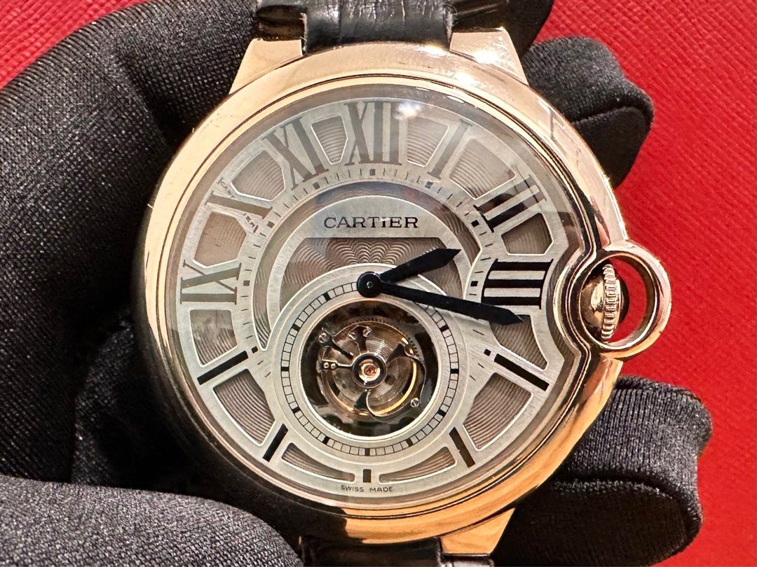 Cartier Ballon Bleu Flying Tourbillion 18K White Gold 46mm Ref: W6920021