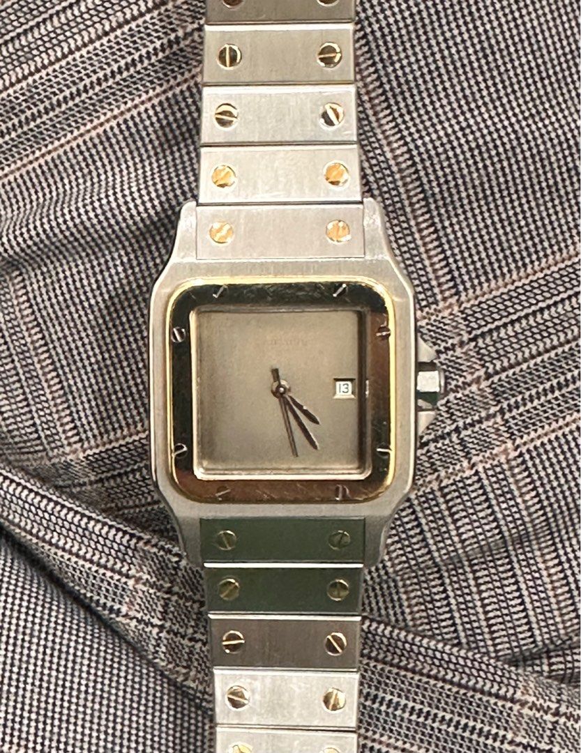 Cartier Santos Carree Slate “Ghost” Dial Ref 2961