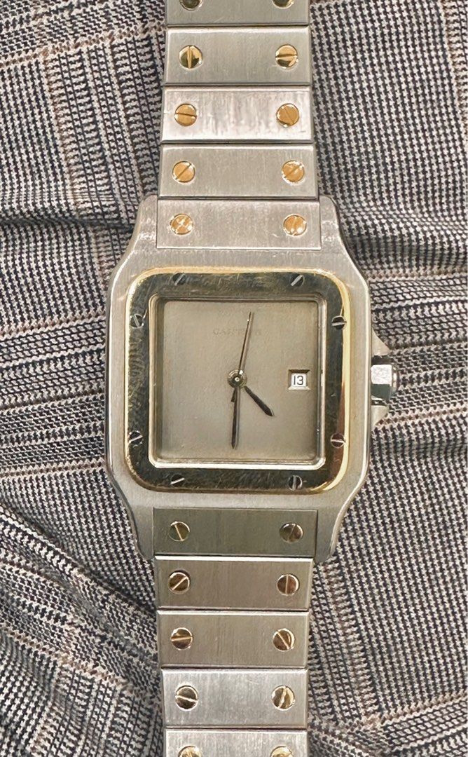Cartier Santos Carree Slate “Ghost” Dial Ref 2961