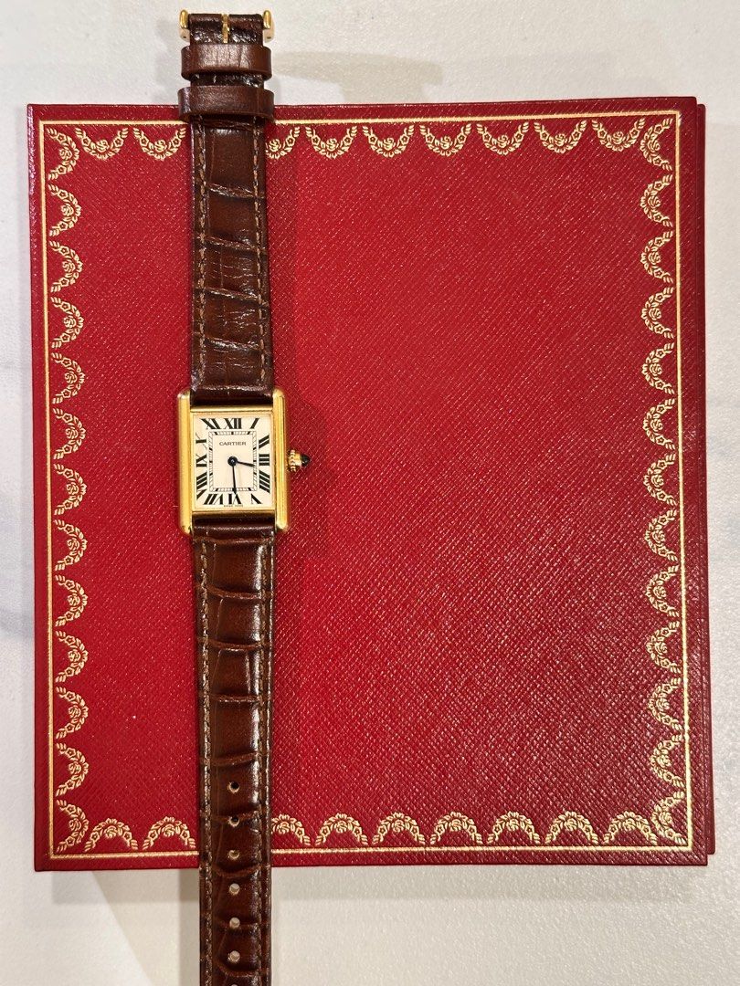 Cartier Tank Louis 18K Yellow Gold Ref: 2442 Full Set