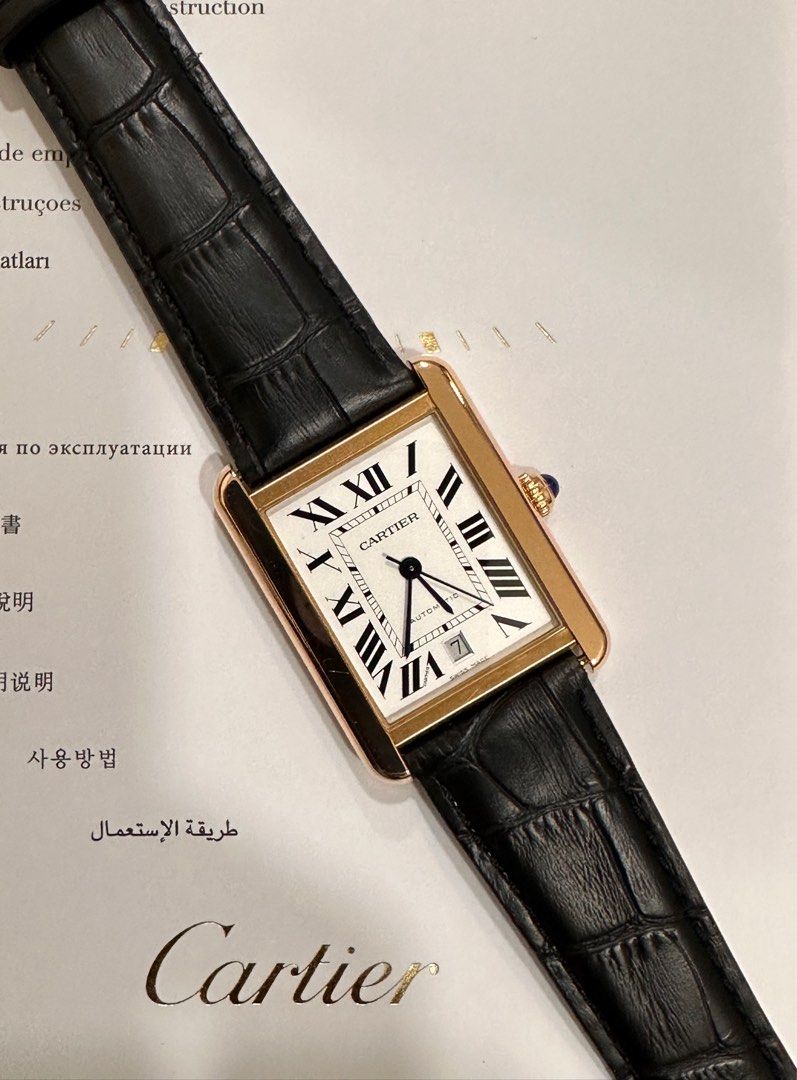 Cartier Tank Solo XL Ref: 3799 31mm 18K Rose Gold & Stainless Steel