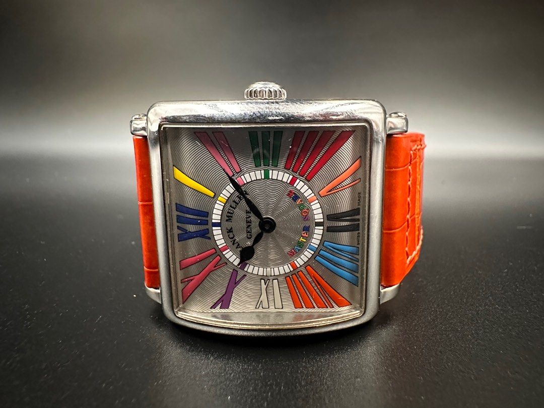Franck Muller Master Square Watch With Colorful Roman Numerals Dial