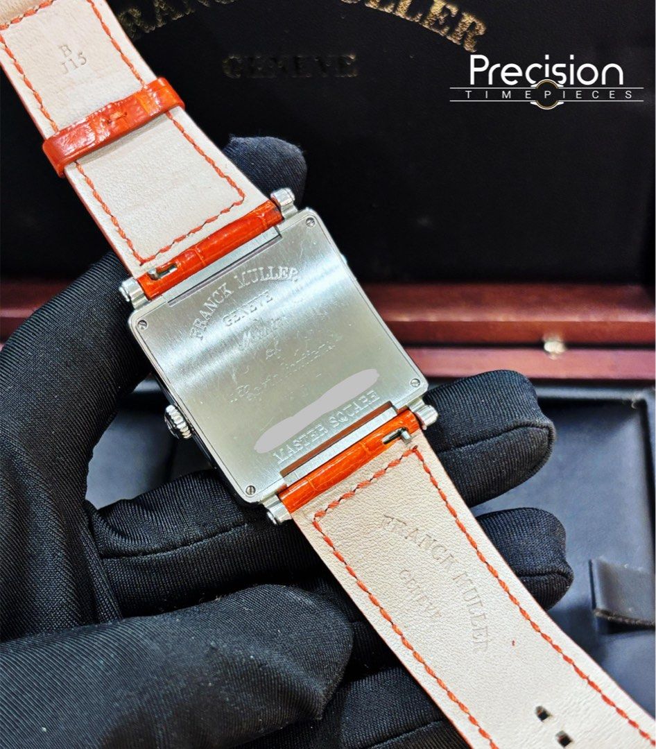 Franck Muller Master Square Watch With Colorful Roman Numerals Dial