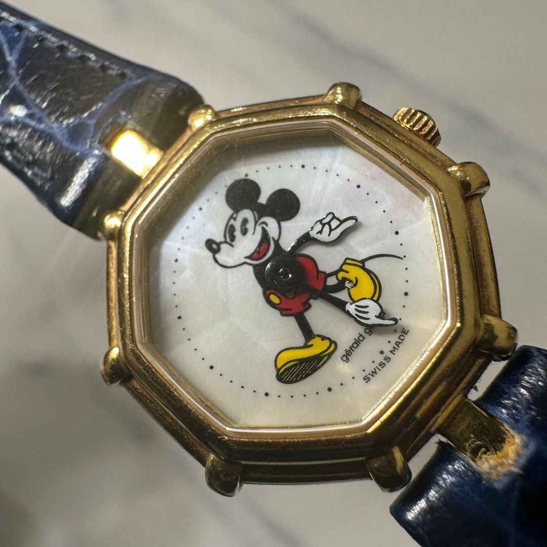 Gerald Genta Mickey Mouse G3299.7 Quartz Yellow Gold 25mm