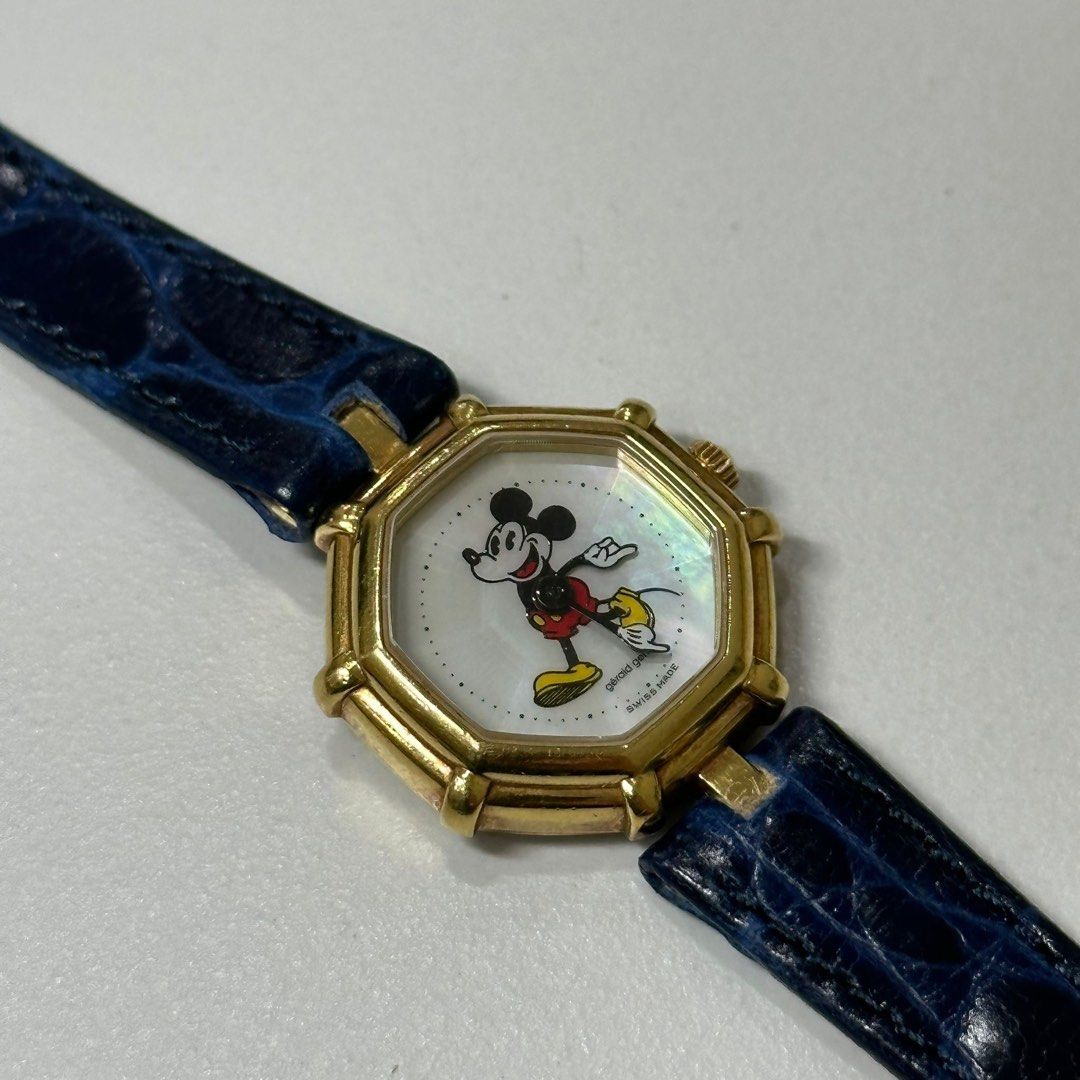 Gerald Genta Mickey Mouse G3299.7 Quartz Yellow Gold 25mm