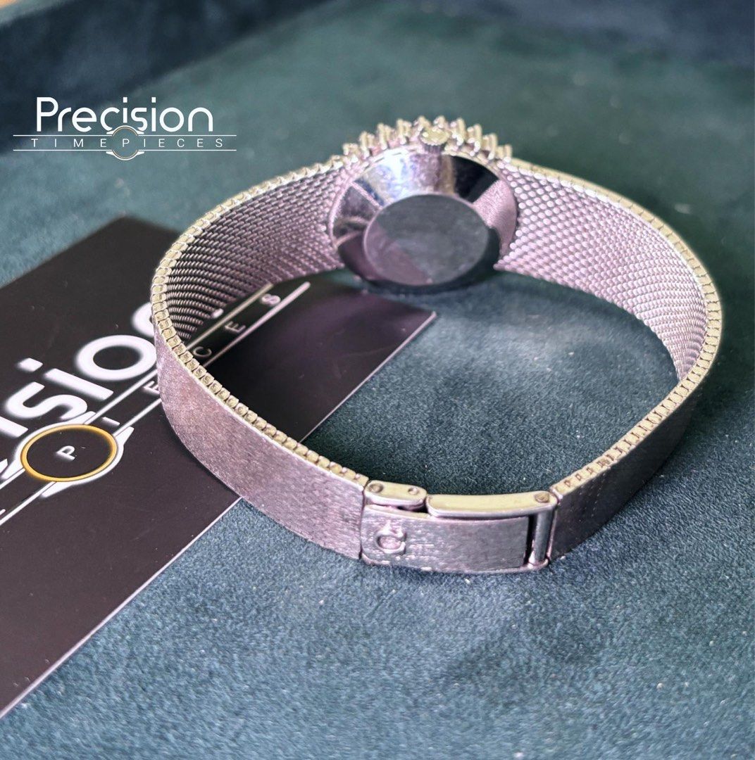 Omega De Ville Diamond Bezel 18K White Gold