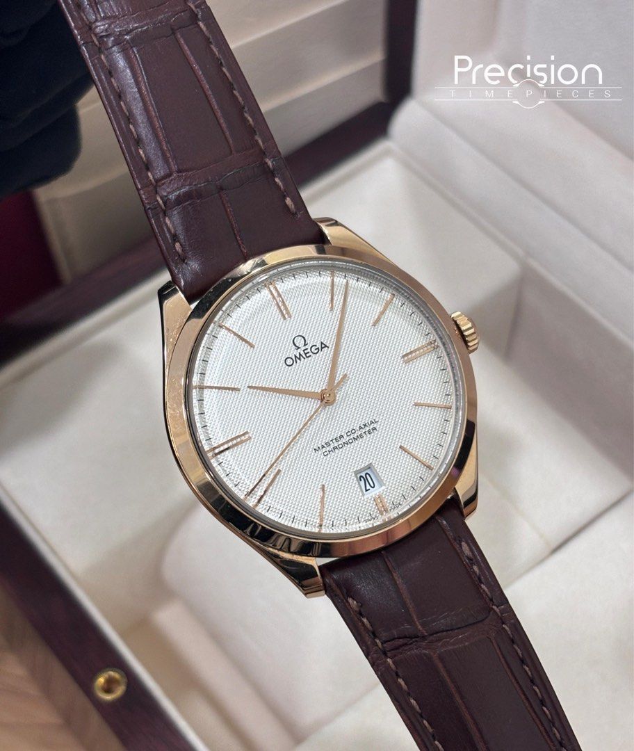 Omega De Ville Tresor 18K Rose Gold Master Co-Axial 40mm Full Set