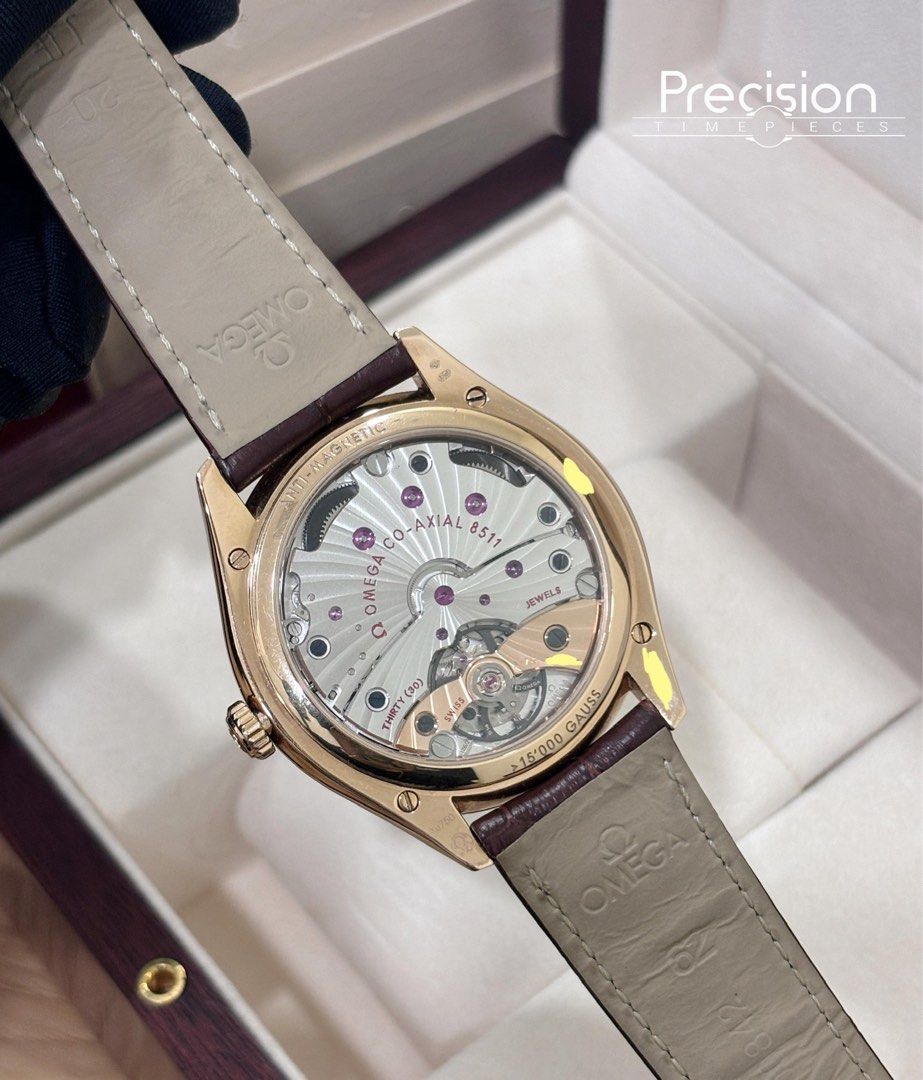 Omega De Ville Tresor 18K Rose Gold Master Co-Axial 40mm Full Set