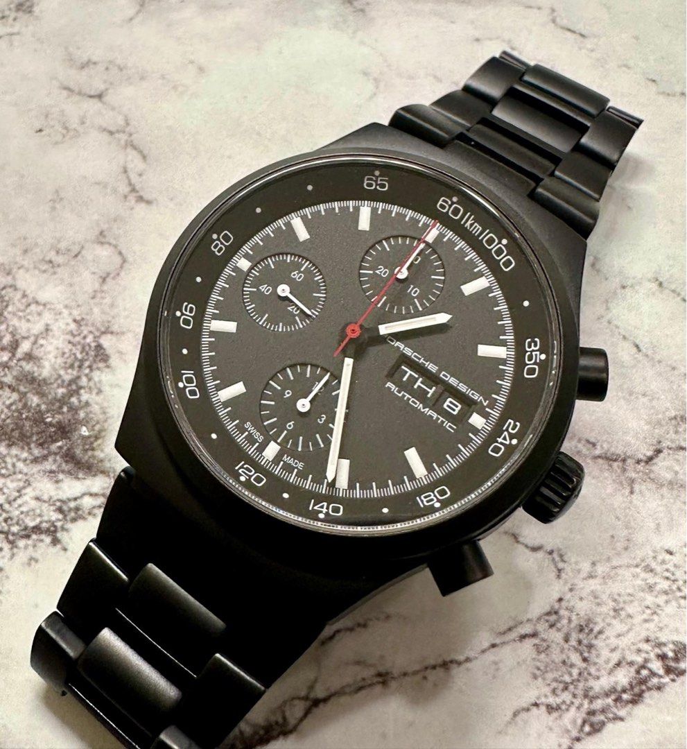 Porsche Design Black Chronograph Day-Date Ref: P6511 40mm