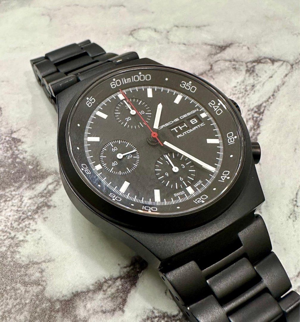 Porsche Design Black Chronograph Day-Date Ref: P6511 40mm