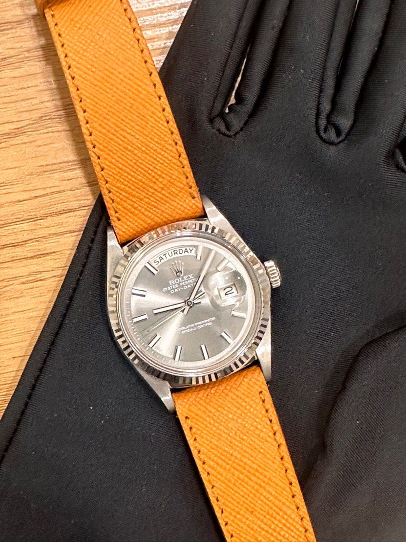 Rolex 1803 Day-Date 18K White Gold ŵ Uber Rare “Ghost Wide Boy”