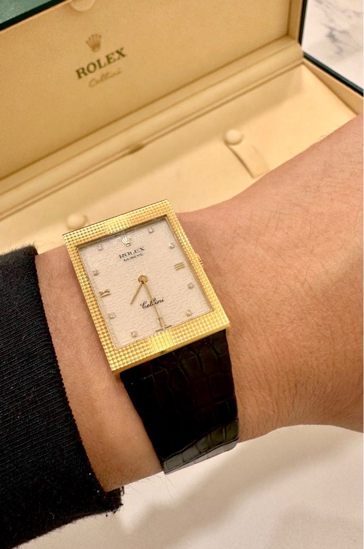 Rolex Cellini Cream Jubilee (“Computer”) Dial 25mm 18K Yellow Gold