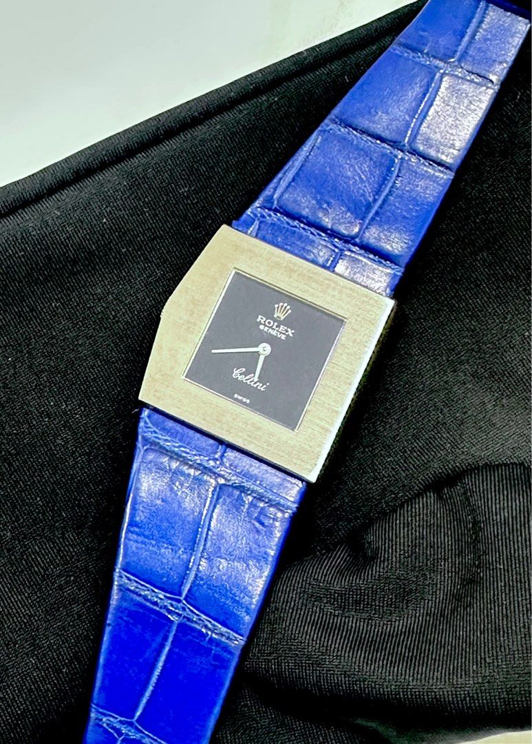 Rolex Cellini “Midas” Style Case 18K White Gold Untouched Case Deep-Ocean Blue Mirror Dial