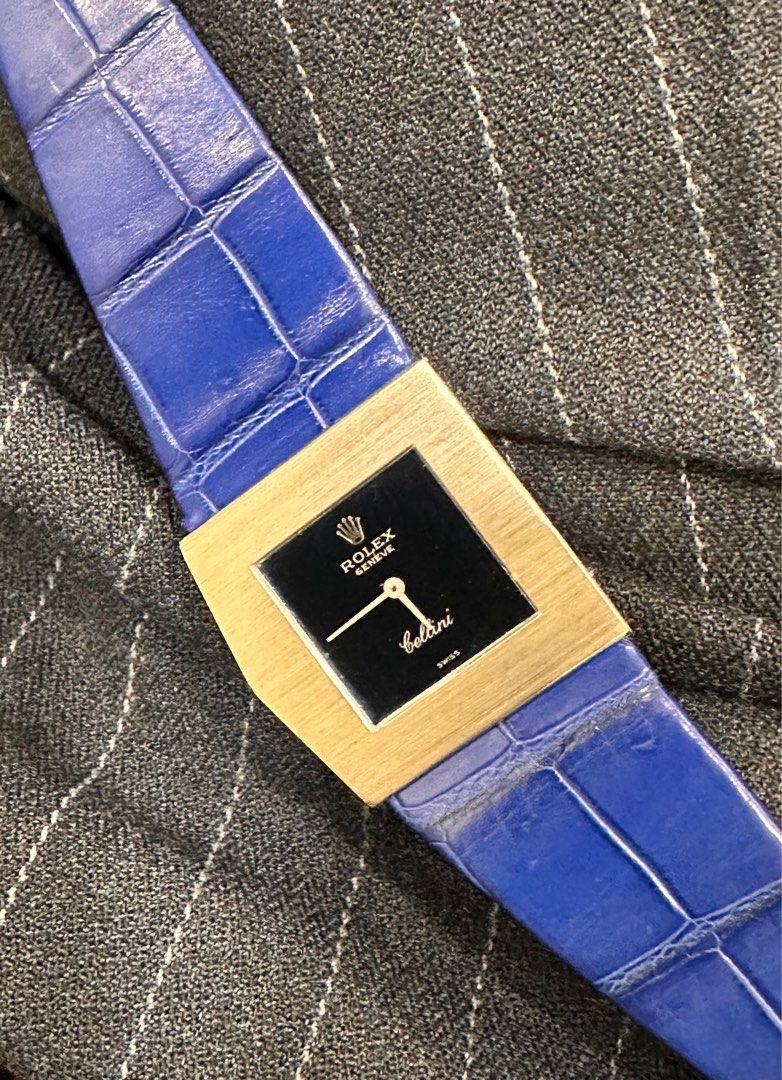 Rolex Cellini “Midas” Style Case 18K White Gold Untouched Case Deep-Ocean Blue Mirror Dial
