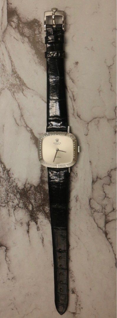 Rolex Cellini Silver Dial 18K White Gold 25mm