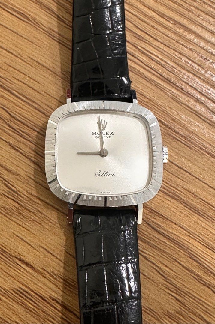 Rolex Cellini Silver Dial 18K White Gold 25mm