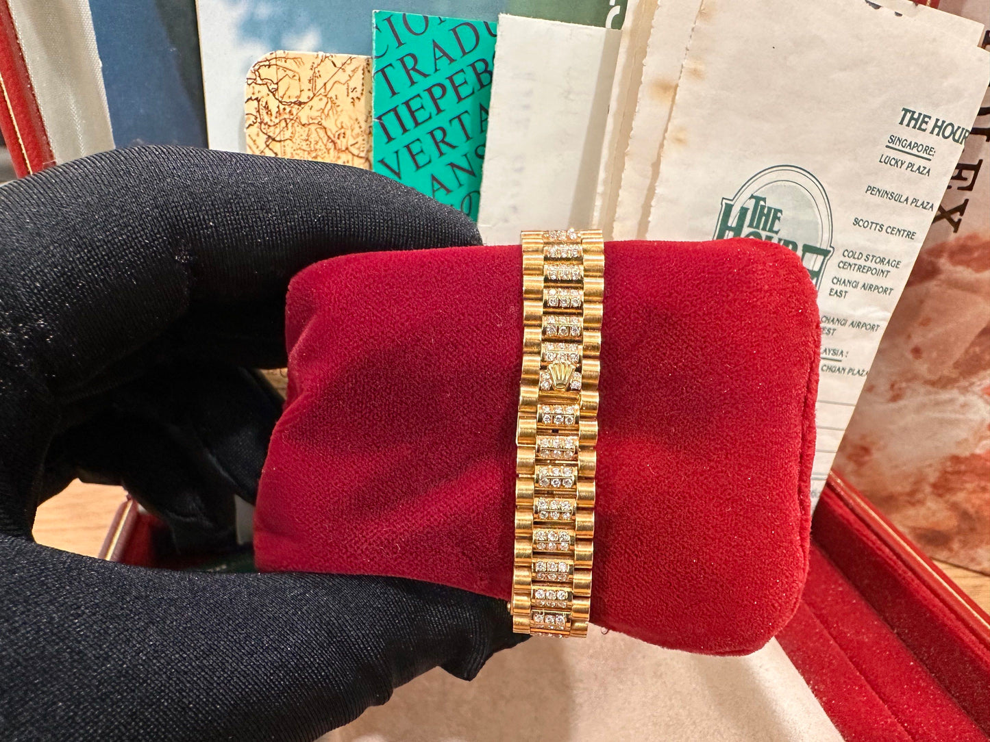 Rolex DateJust 26 🔥Ultra Rare🔥 “ Carousel “ Lapis Diamond Dial & Pyramid Bezel Ref: 69188