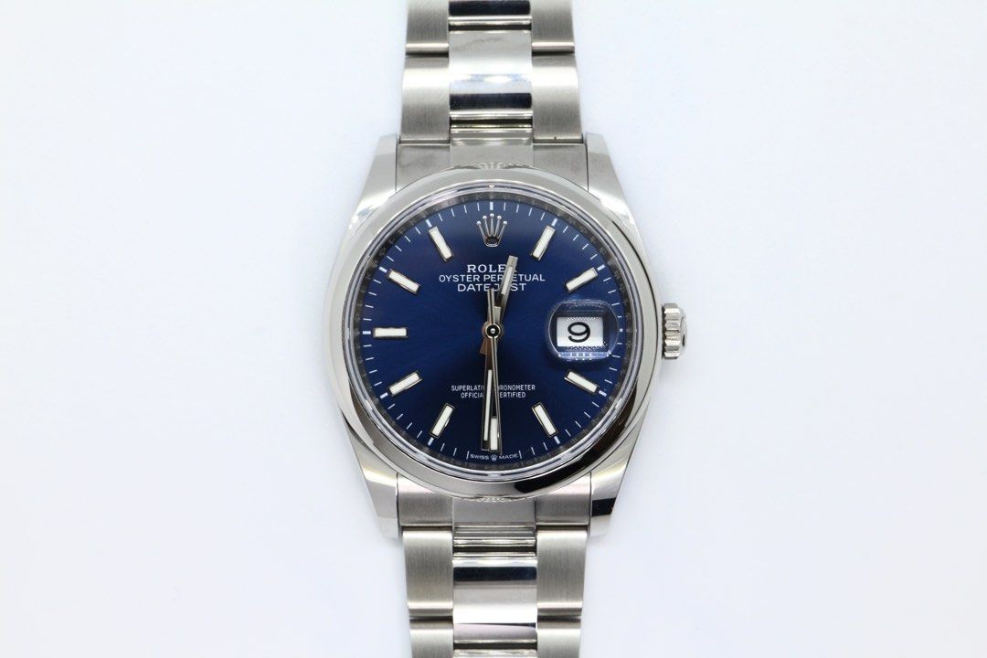 Rolex DateJust 36 Ref: 126200 Blue Dial Unworn