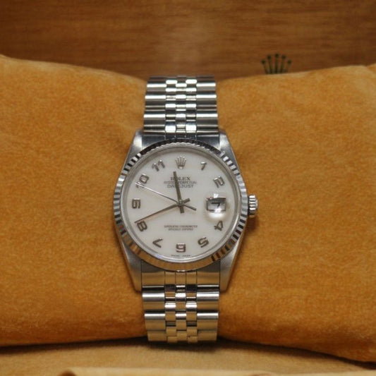 Rolex Datejust 36 Ref: 16234 White Mother Of Pearl Dial