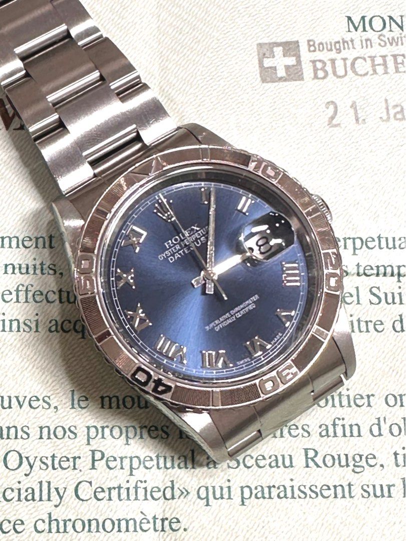 Rolex DateJust 36 Ref: 16264 Metallica Blue Dial