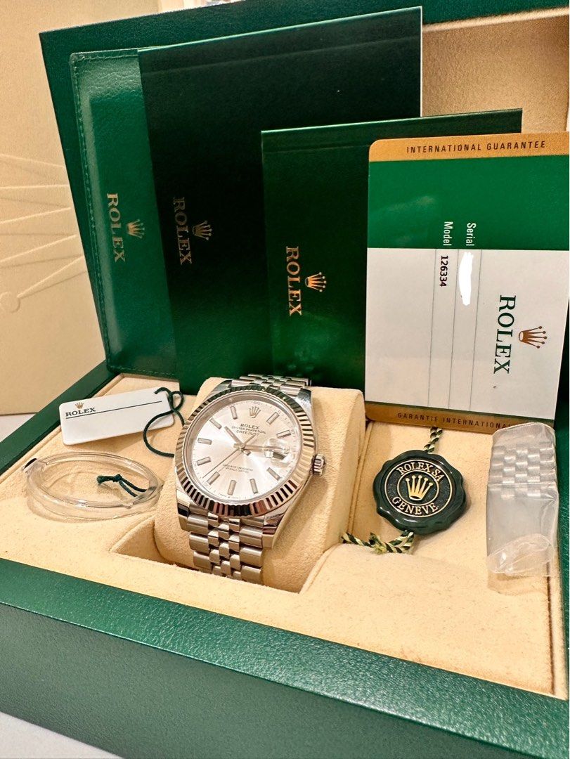 Rolex DateJust 41 Ref: 126324 Fluted Jubilee Stainless Steel