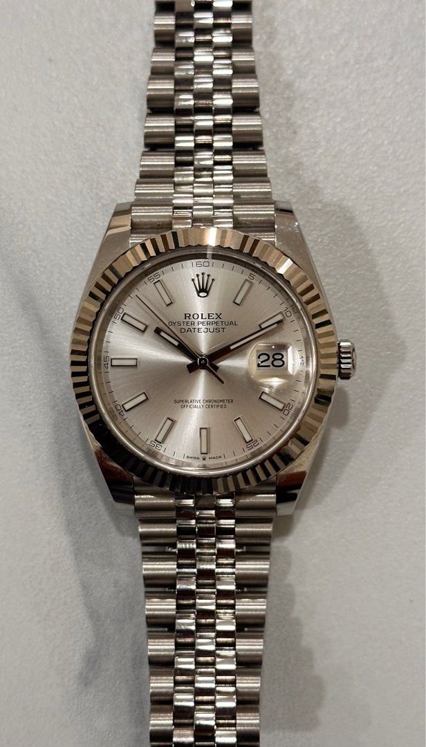 Rolex DateJust 41 Ref: 126324 Fluted Jubilee Stainless Steel