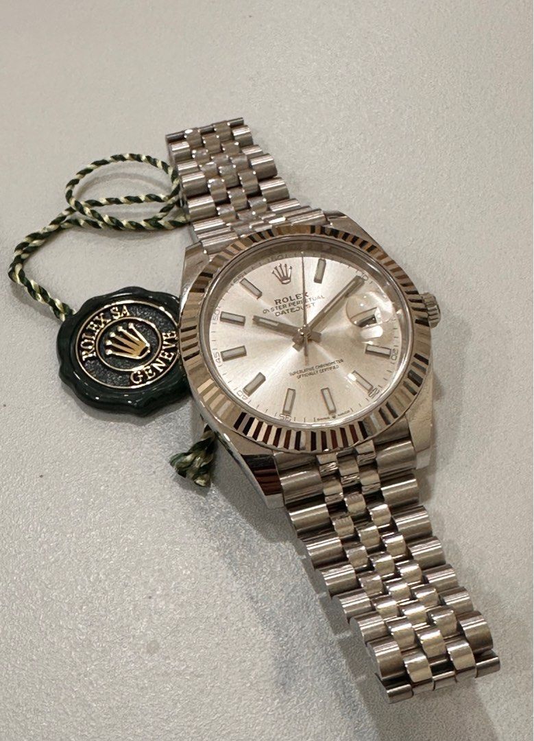 Rolex DateJust 41 Ref: 126324 Fluted Jubilee Stainless Steel