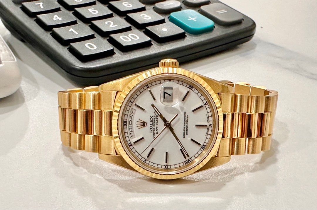 Rolex Day Date 36 Yellow Gold 18238 Circa 1993